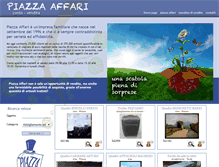 Tablet Screenshot of mercatinopiazzaaffari.it